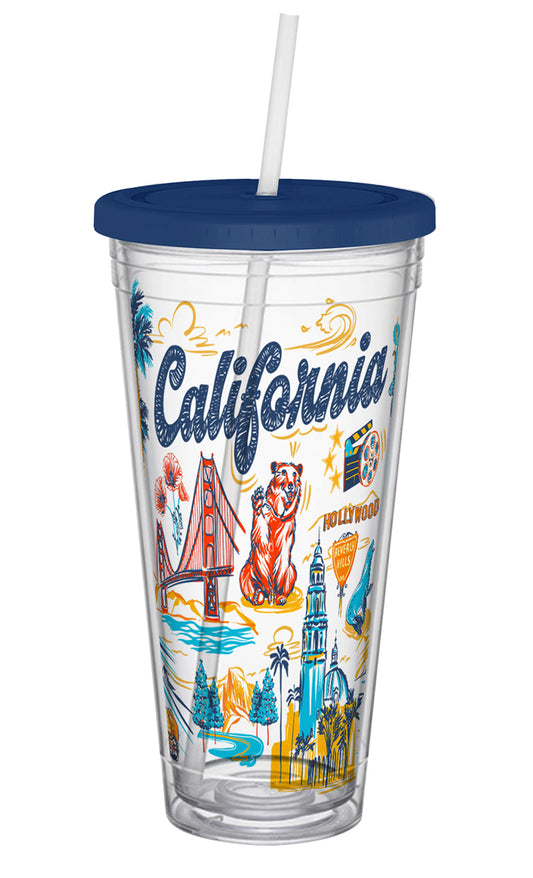 California Cup with Straw, 20 oz