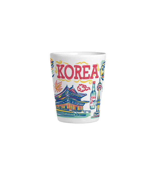 South Korea Shot Glass, 2 oz