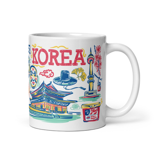 South Korea Mug, 14 oz