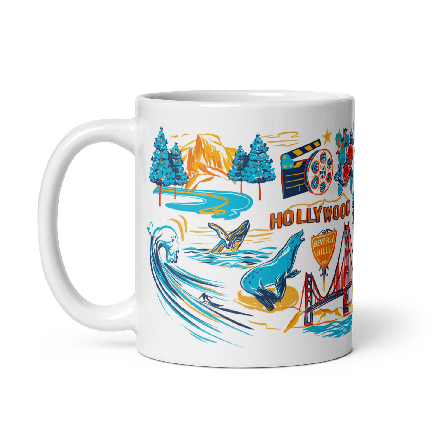 California Mug, 14 oz