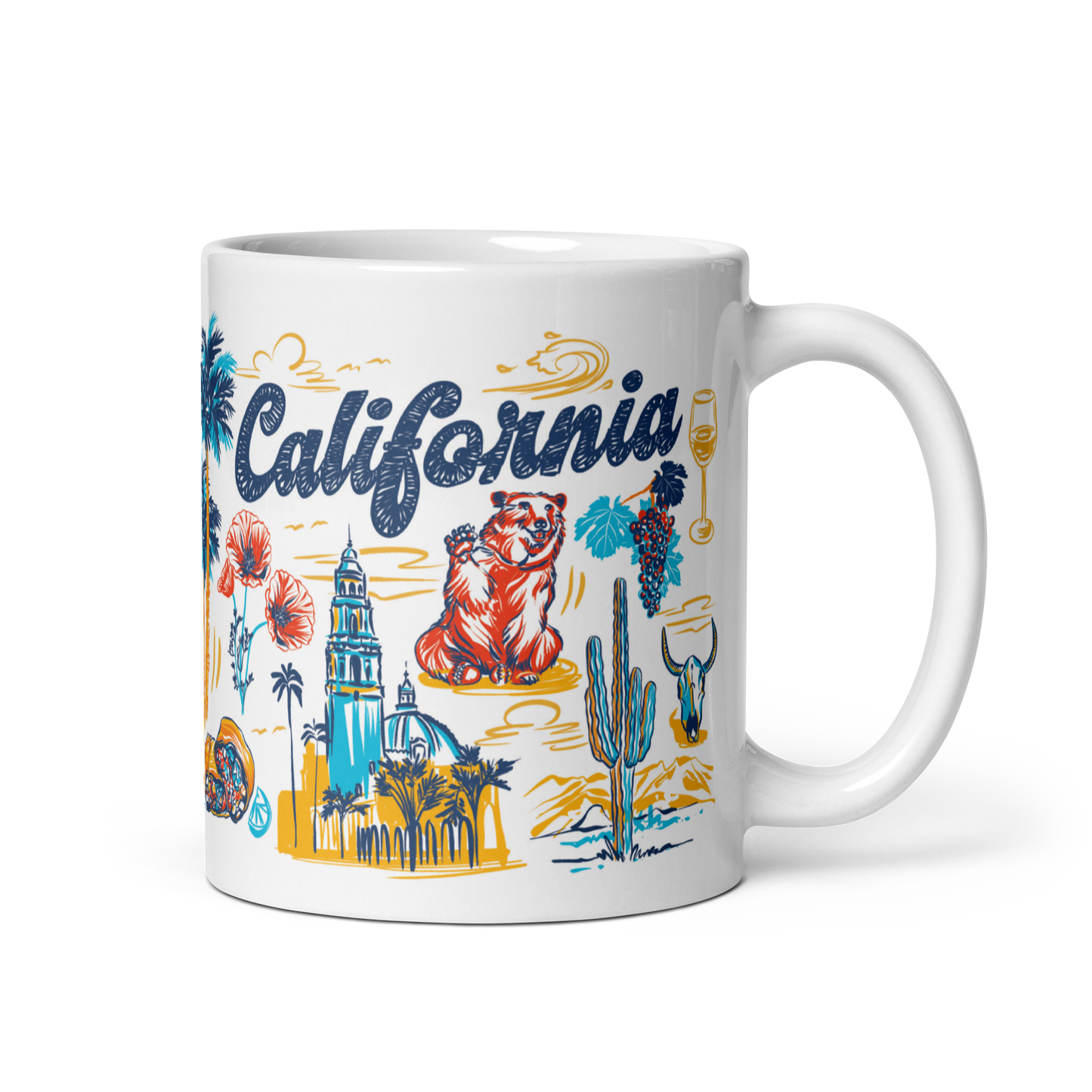 California Mug, 14 oz